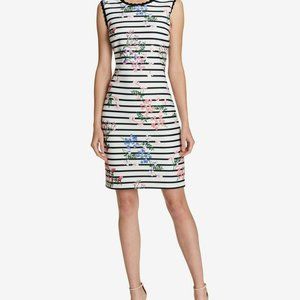 Tommy Hilfiger Striped Floral-Print Dress #1188